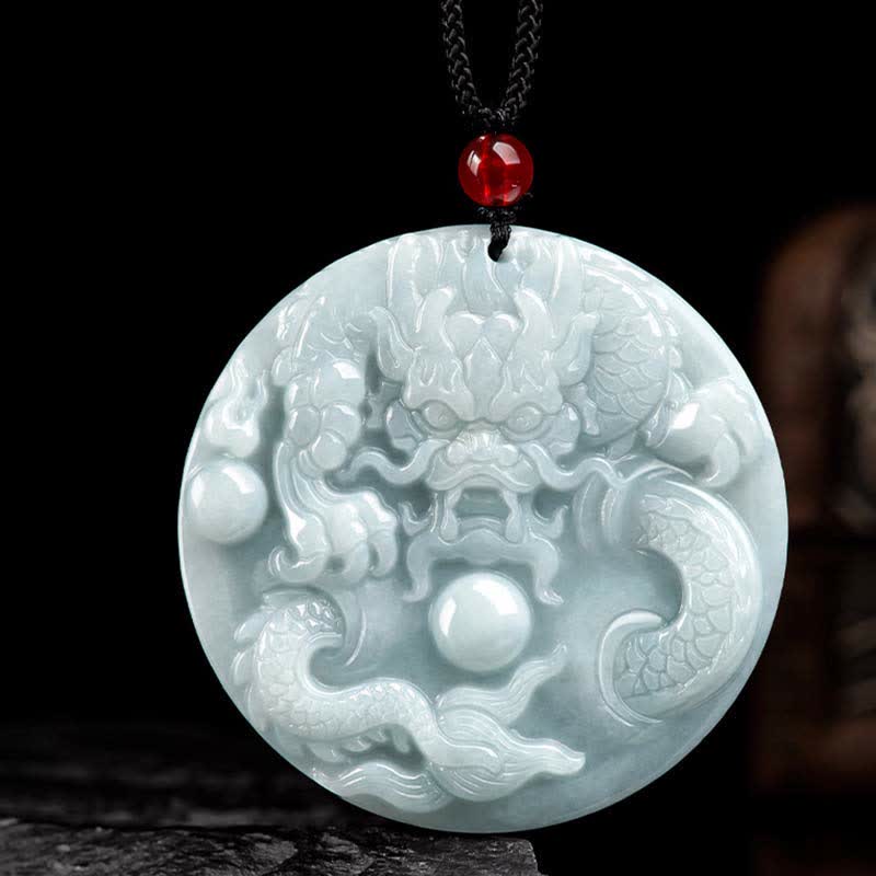 ❗❗❗A Flash Sale- Chinese Zodiac Dragon Jade Success Amulet String Necklace - Image 8