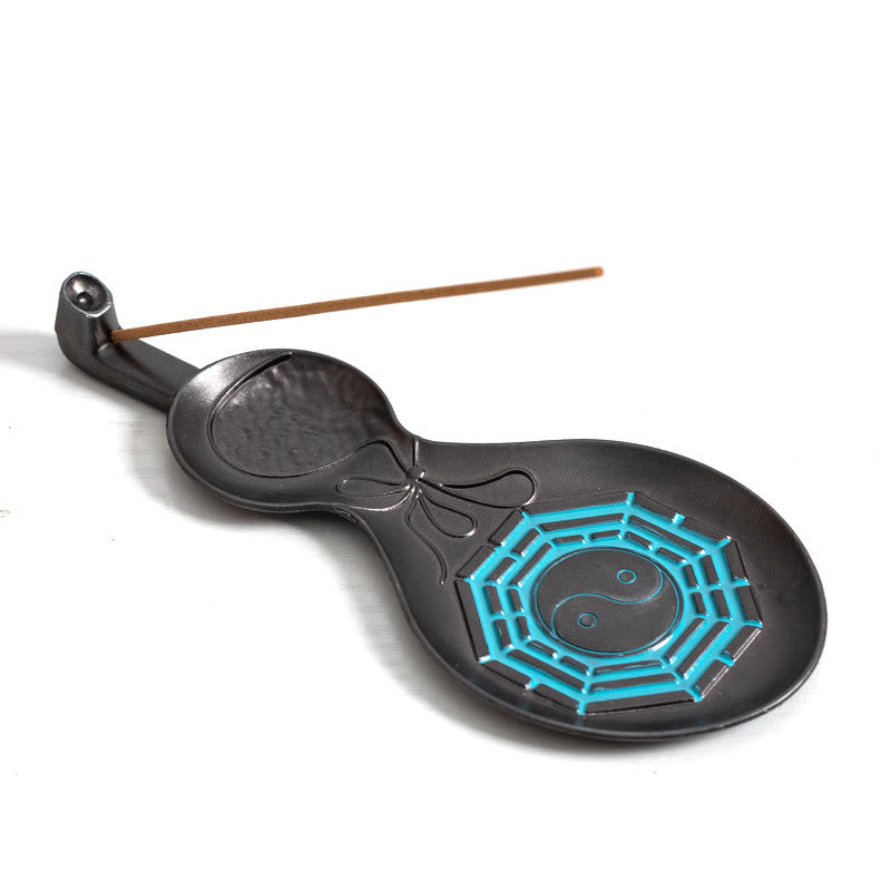 Gourd Yin Yang Bagua Copper Blessing Incense Burner Decoration - Image 12