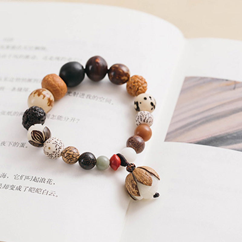 Bodhi Seed Lotus Wisdom Peace Wrist Mala Bracelet - Image 16