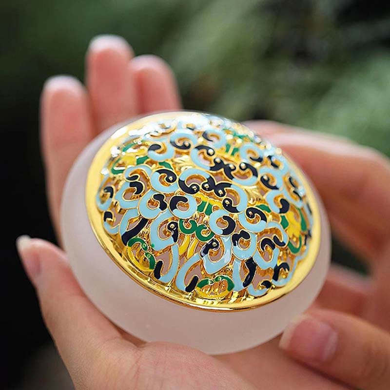 Lotus Liuli Crystal Healing Meditation Incense Burner - Image 12