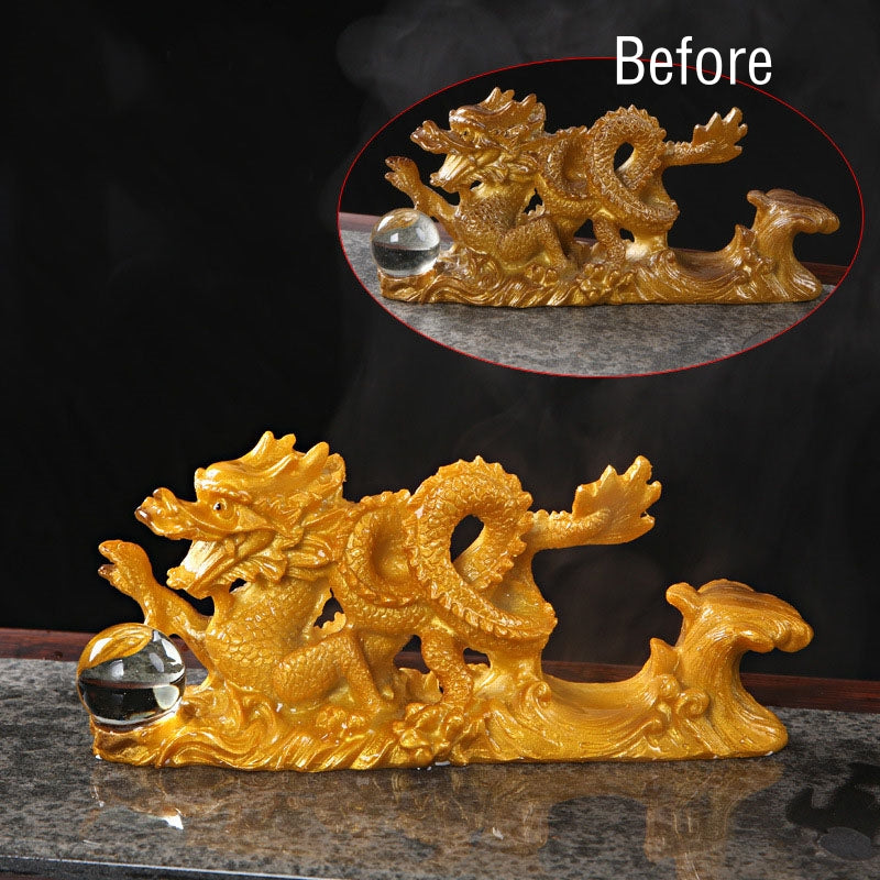 Year Of The Dragon Color Changing Resin Horse Luck Tea Pet Home Figurine Decoration (Extra 35% Off | USE CODE: FS35)