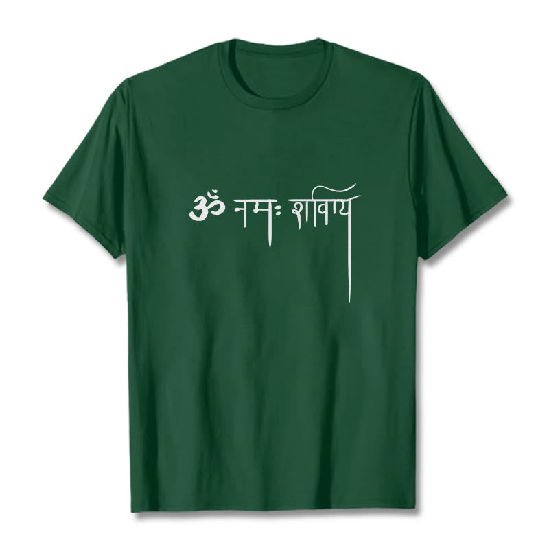 Sanskrit Namah Shivaya Tee T-shirt - Image 11