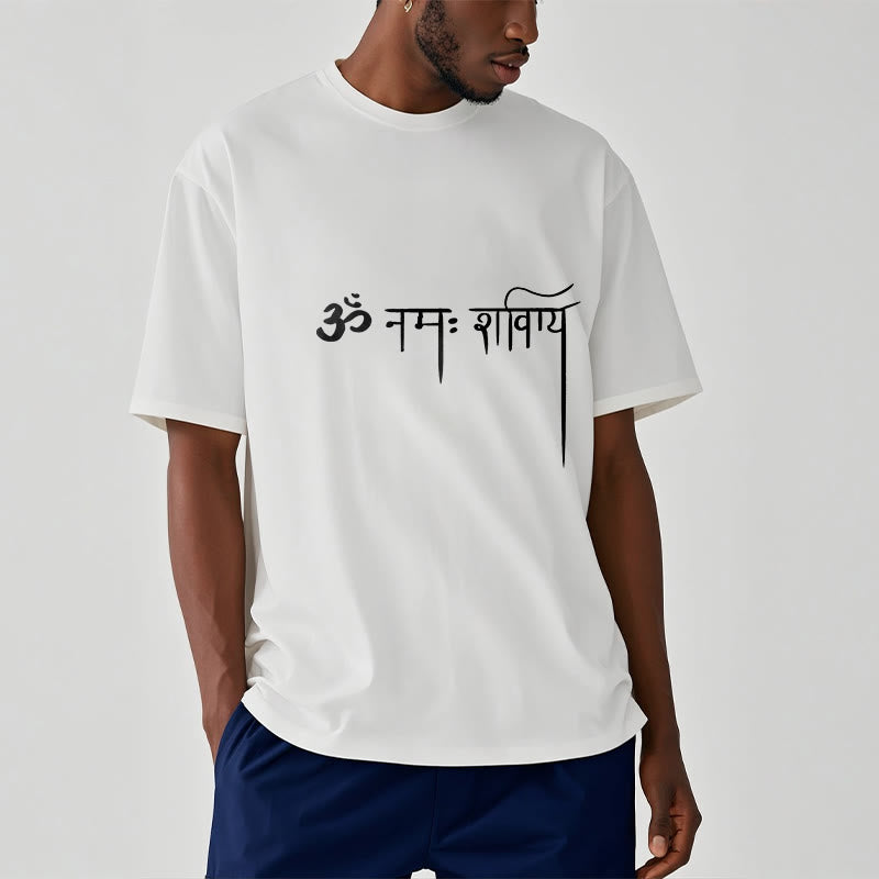 Sanskrit Namah Shivaya Tee T-shirt - Image 7