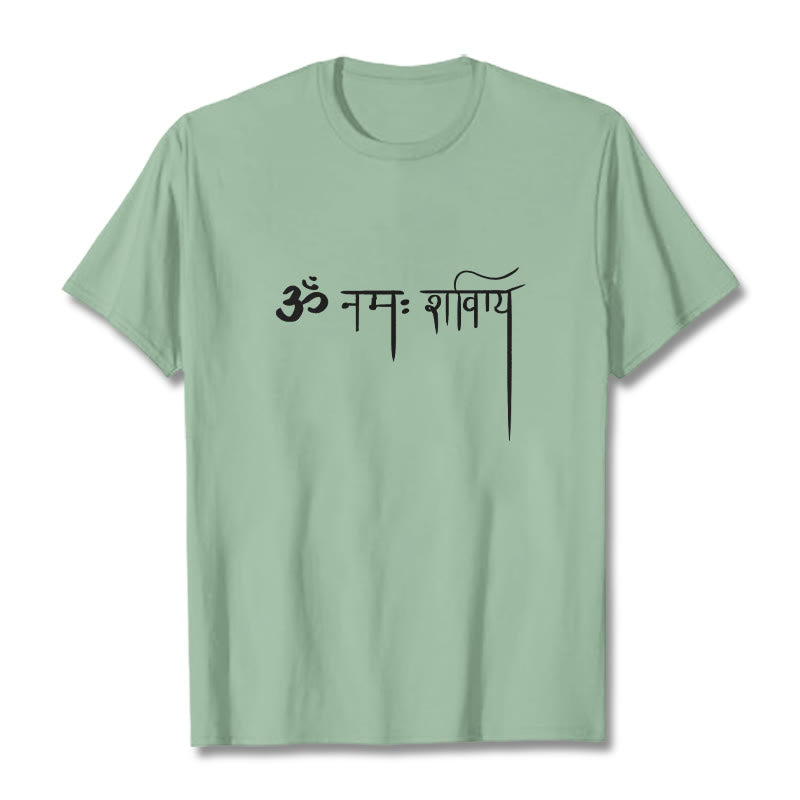Sanskrit Namah Shivaya Tee T-shirt - Image 15