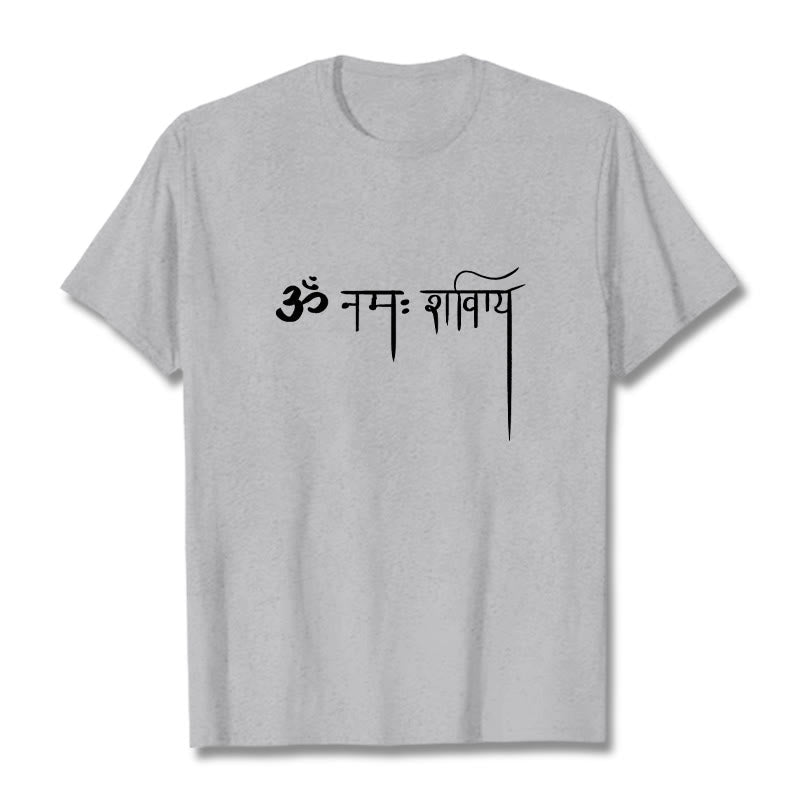Sanskrit Namah Shivaya Tee T-shirt - Image 20