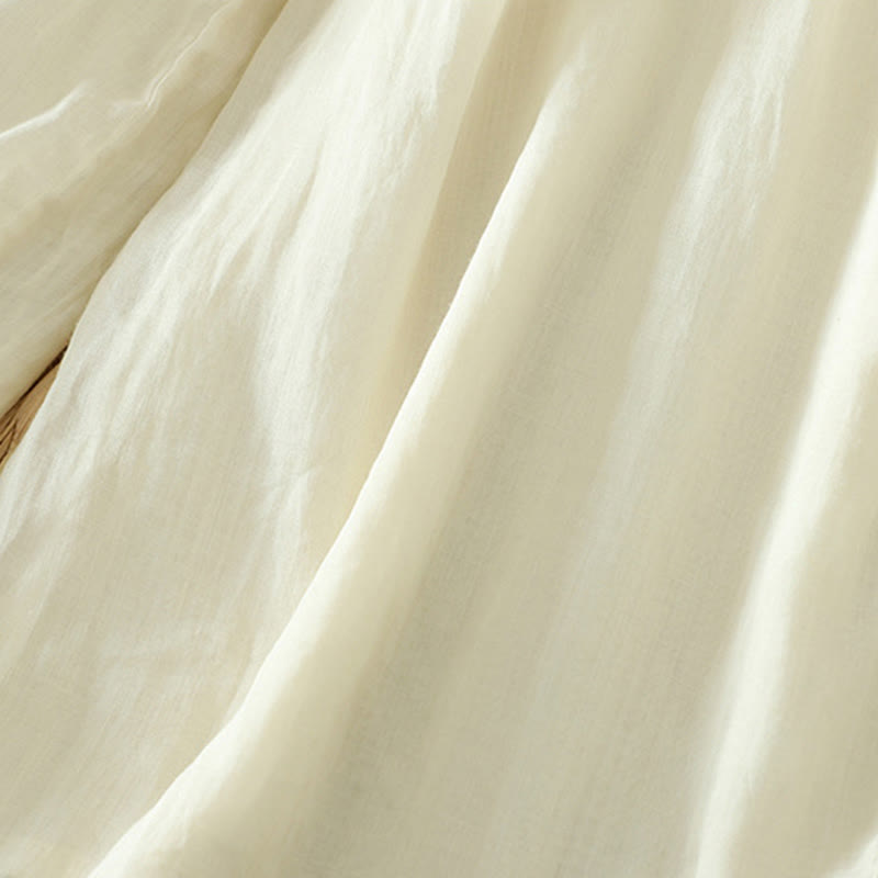 Casual Plain Lined Ribbon Elastic Women's Polyester Wide Leg Pants With Pockets - Image 3