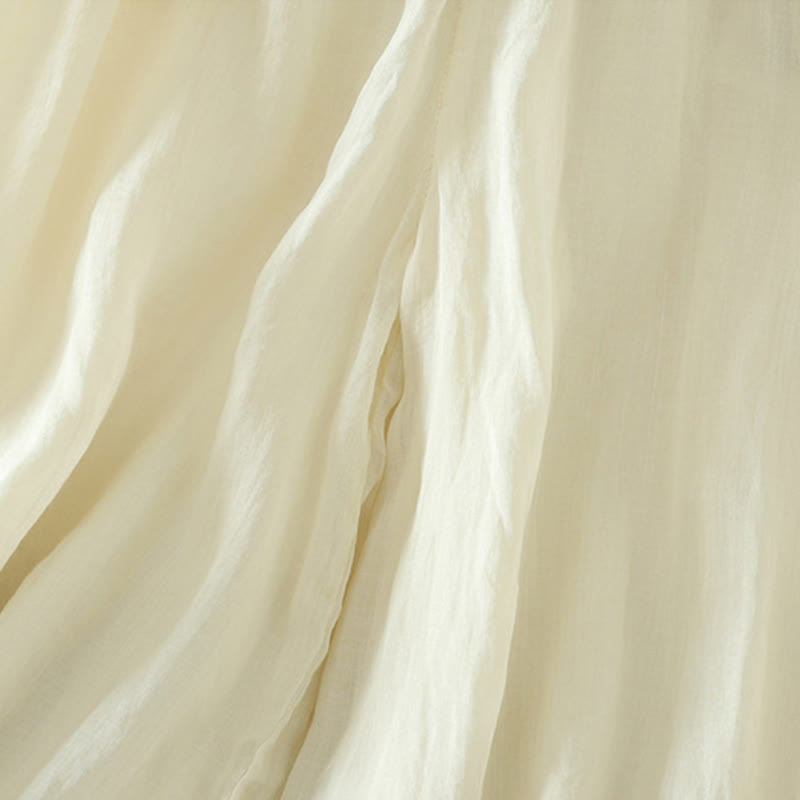 Casual Plain Lined Ribbon Elastic Women's Polyester Wide Leg Pants With Pockets - Image 6