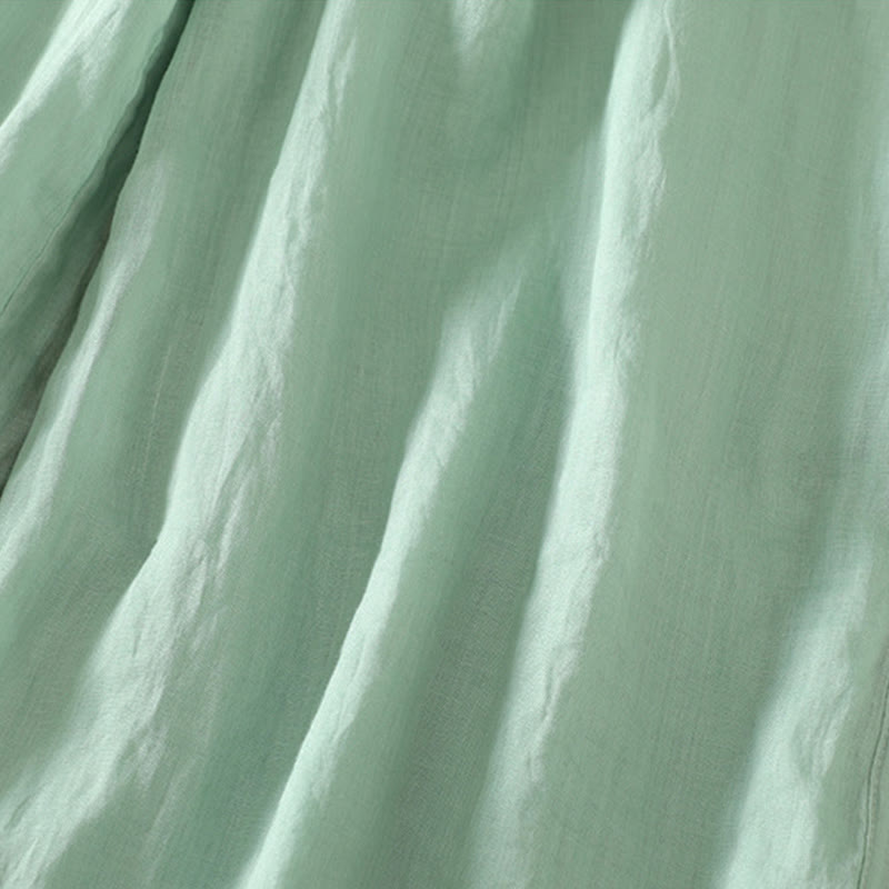 Casual Plain Lined Ribbon Elastic Women's Polyester Wide Leg Pants With Pockets - Image 19