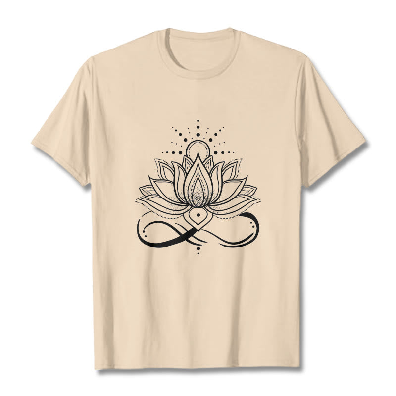 Lotus Flower Sun Design Tee T-shirt - Image 11