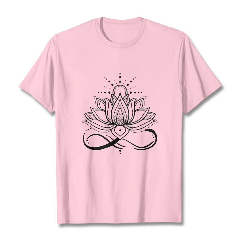Lotus Flower Sun Design Tee T-shirt - Image 13