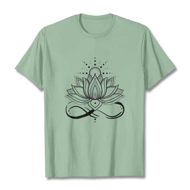 Lotus Flower Sun Design Tee T-shirt - Image 15