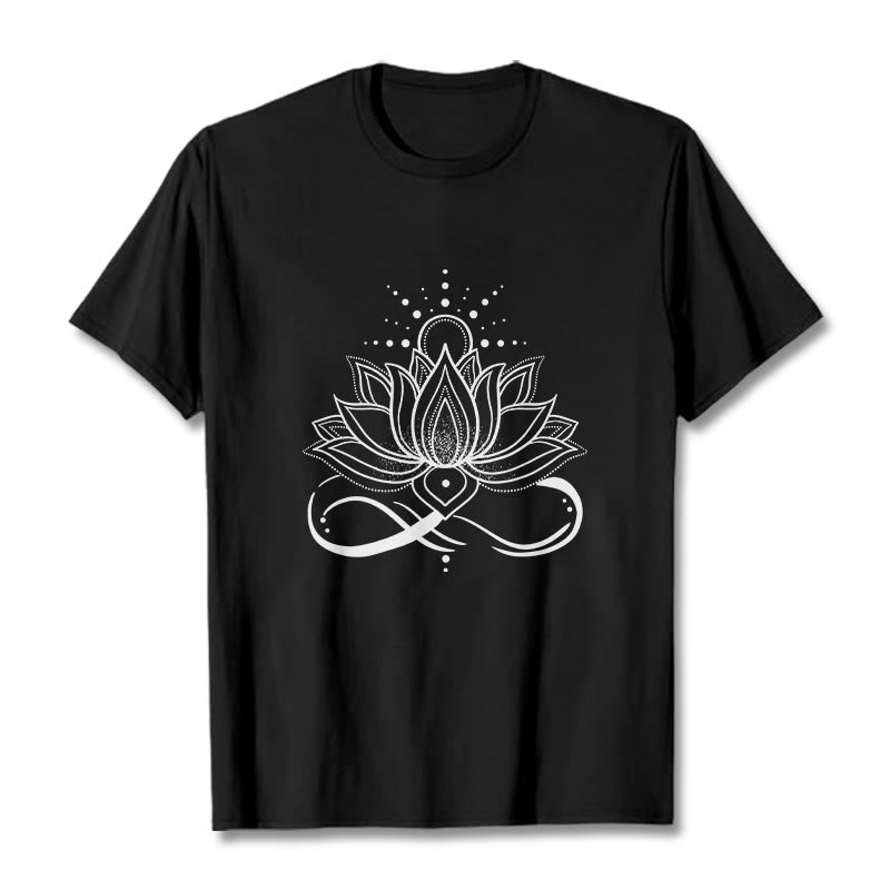 Lotus Flower Sun Design Tee T-shirt - Image 4