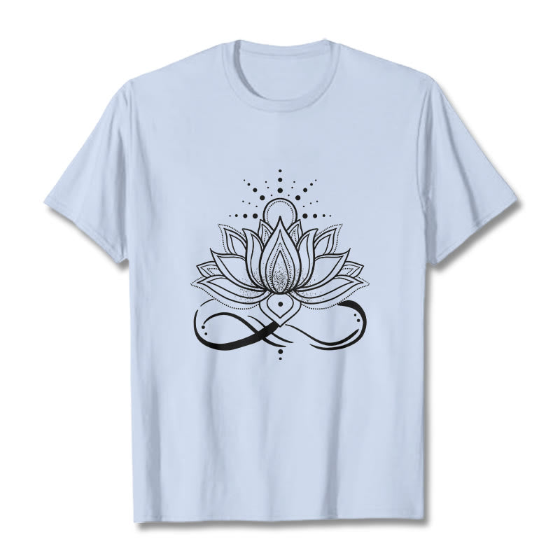Lotus Flower Sun Design Tee T-shirt - Image 19
