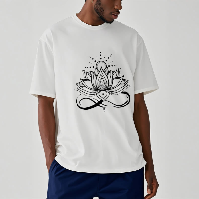 Lotus Flower Sun Design Tee T-shirt - Image 9