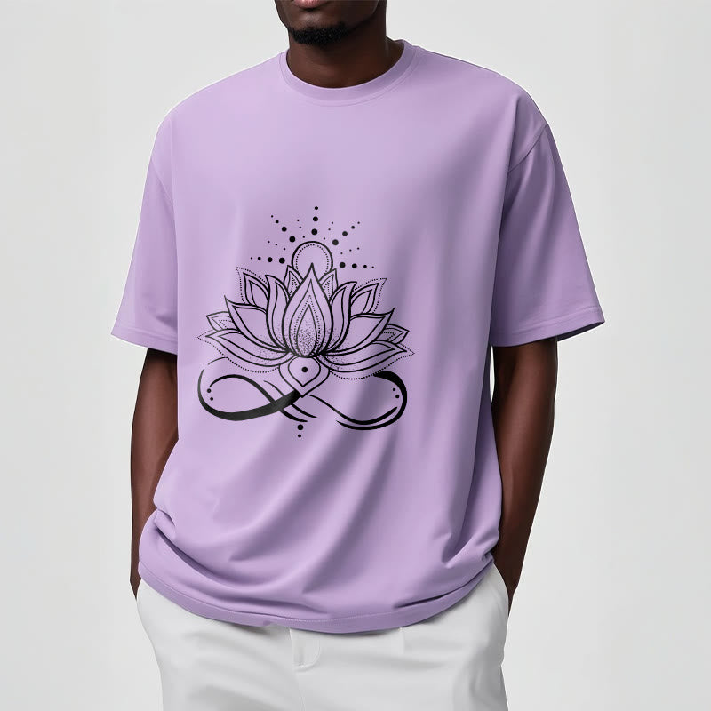 Lotus Flower Sun Design Tee T-shirt - Image 18