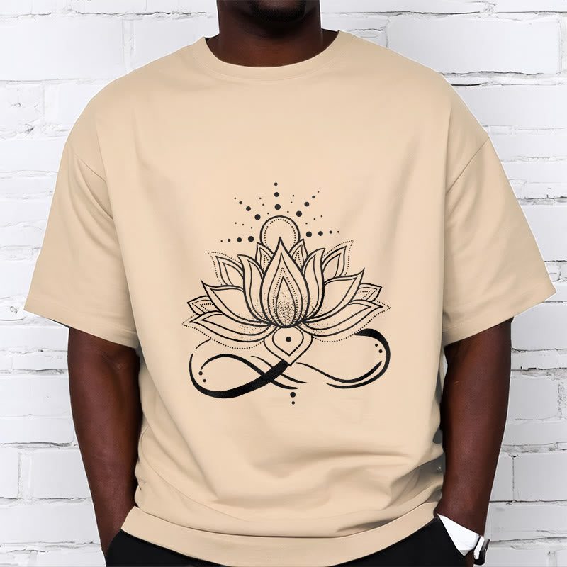 Lotus Flower Sun Design Tee T-shirt - Image 12
