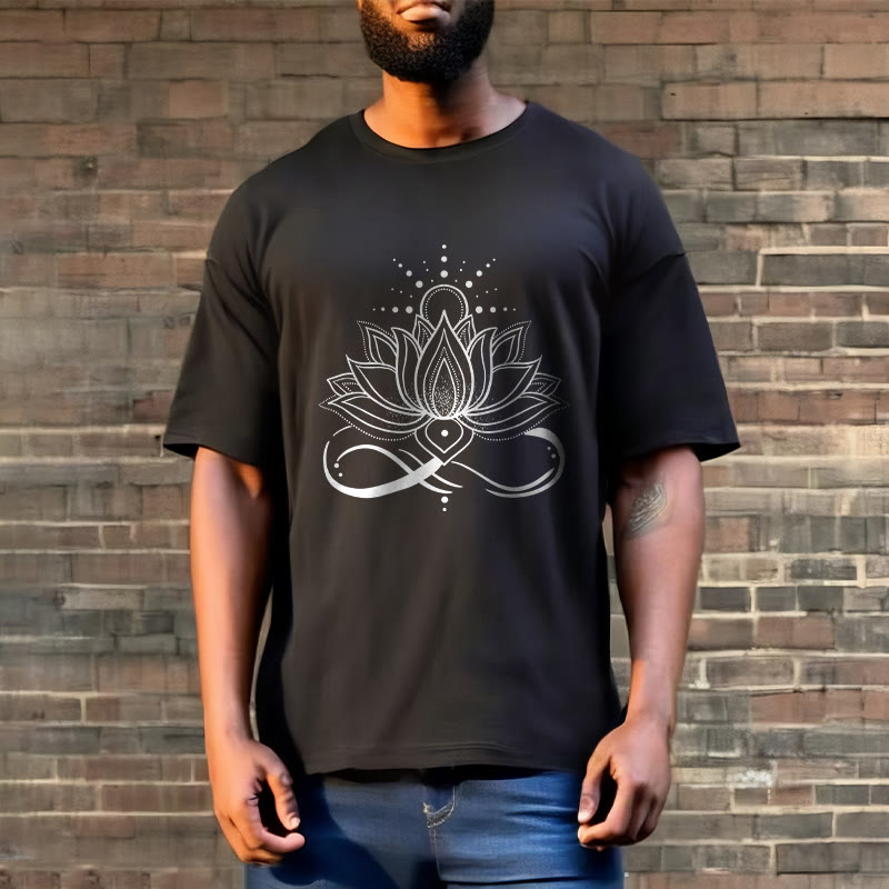 Lotus Flower Sun Design Tee T-shirt - Image 6
