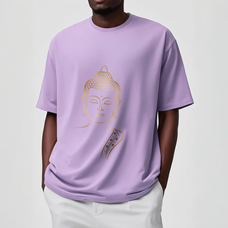Golden Buddha In Deep Meditation Tee T-shirt - Image 18