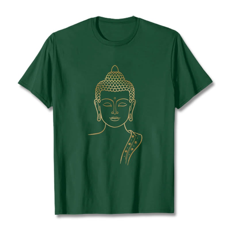 Golden Buddha In Deep Meditation Tee T-shirt