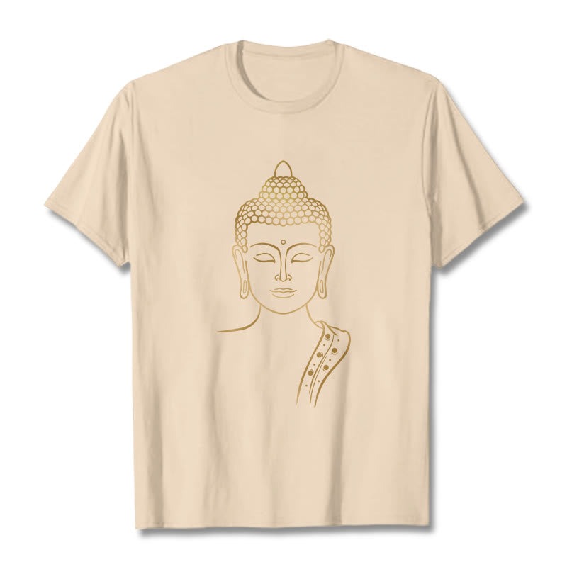 Golden Buddha In Deep Meditation Tee T-shirt - Image 11