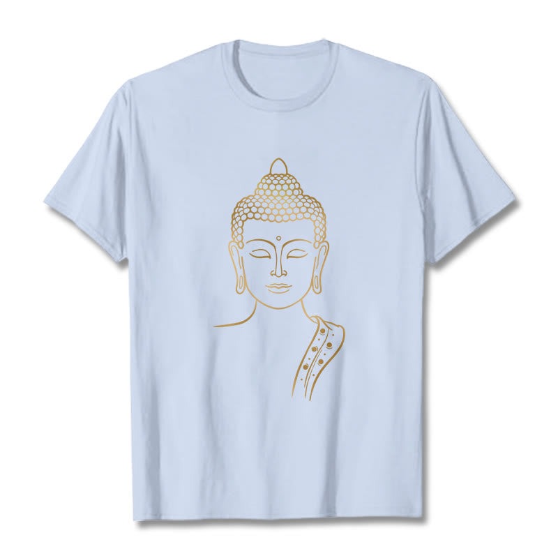 Golden Buddha In Deep Meditation Tee T-shirt - Image 19