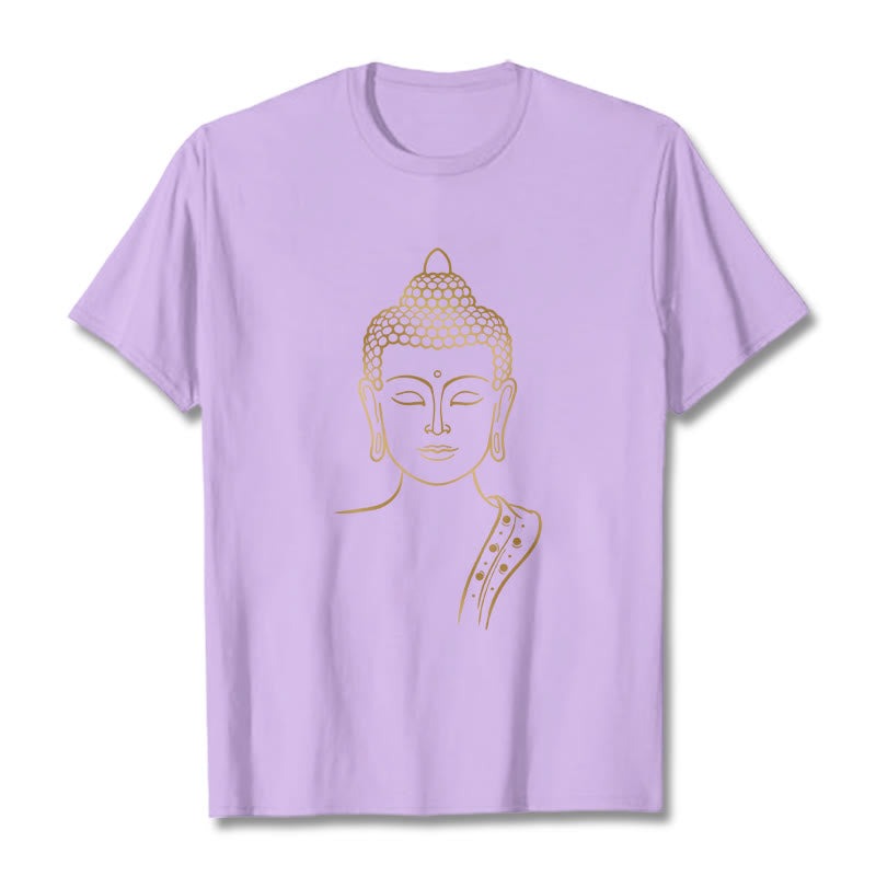 Golden Buddha In Deep Meditation Tee T-shirt - Image 17