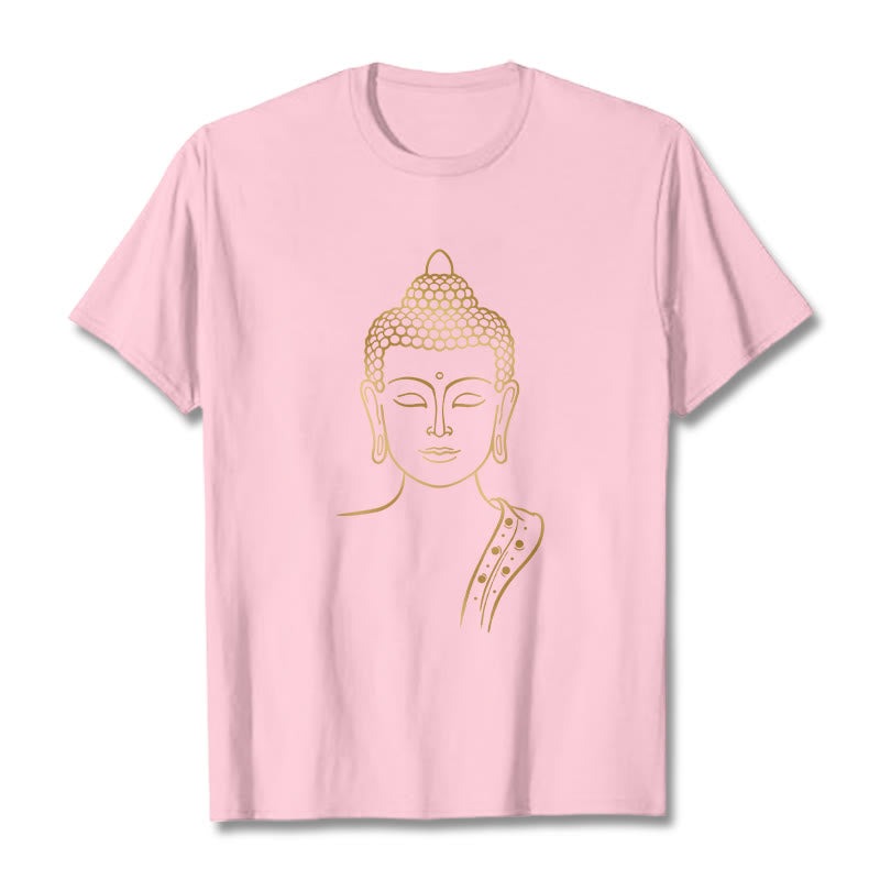 Golden Buddha In Deep Meditation Tee T-shirt - Image 13