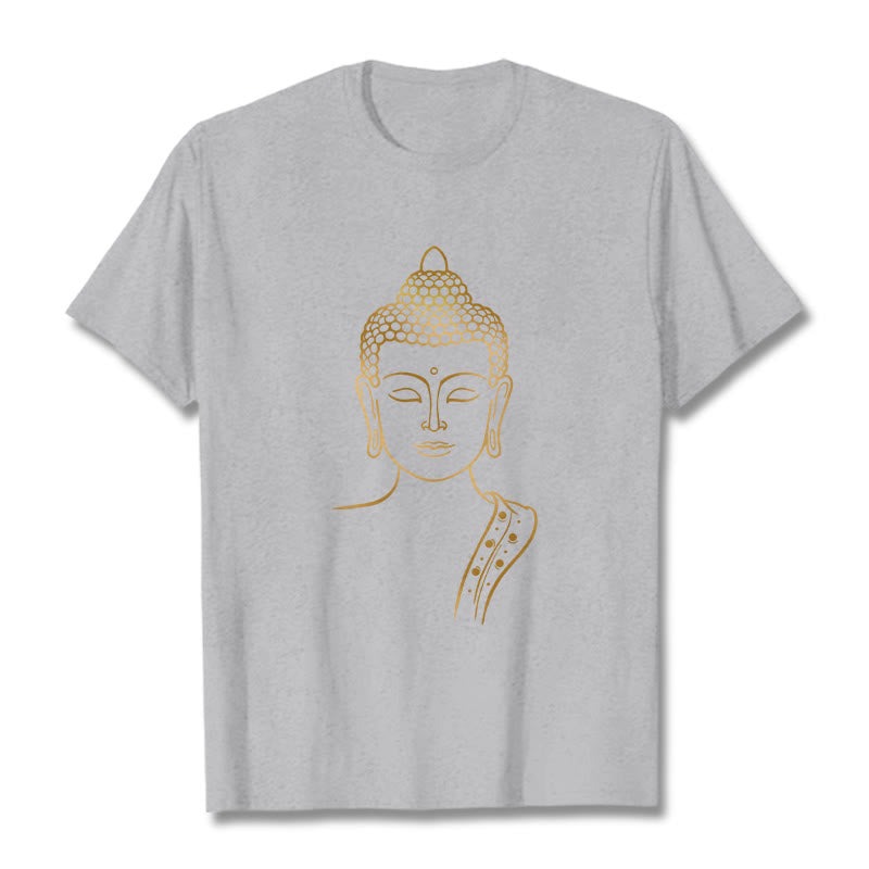 Golden Buddha In Deep Meditation Tee T-shirt - Image 20