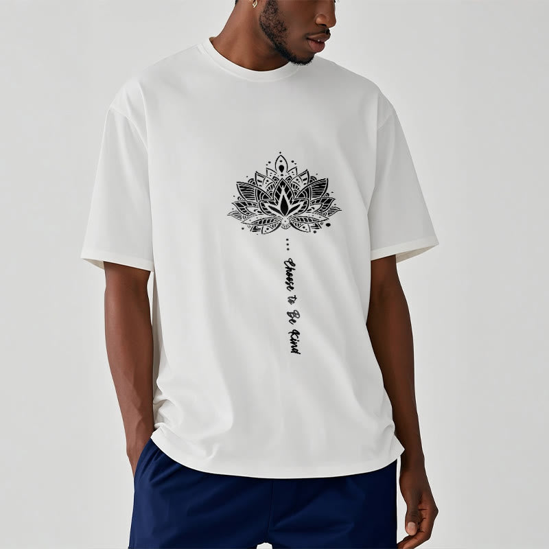 Choose To Be Kind Geometric Flower Tee T-shirt - Image 9