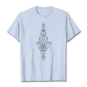 Hamsa Hand Lotus Flower Pattern Tee T-shirt