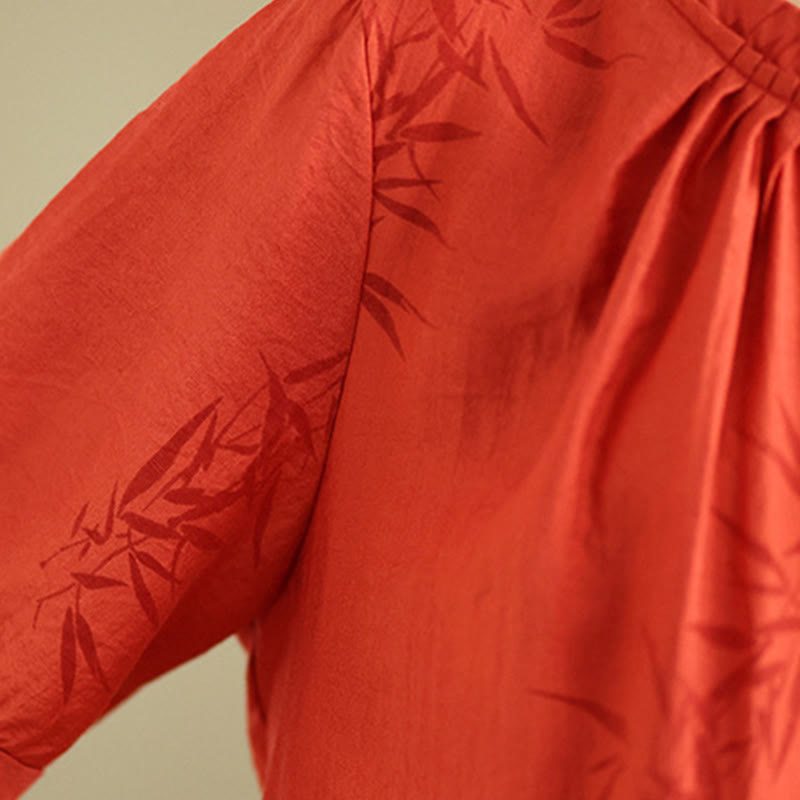 2pcs Casual Women's Short Sleeve Shirt Harem Pants Meditation Clothing Set - Image 17