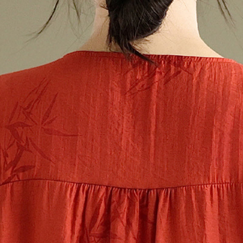 2pcs Casual Women's Short Sleeve Shirt Harem Pants Meditation Clothing Set - Image 18