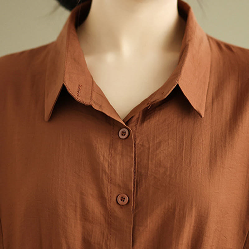 2pcs Casual Women's Stand Collar Shirt Loose Pants Meditation Clothing Set - Image 8