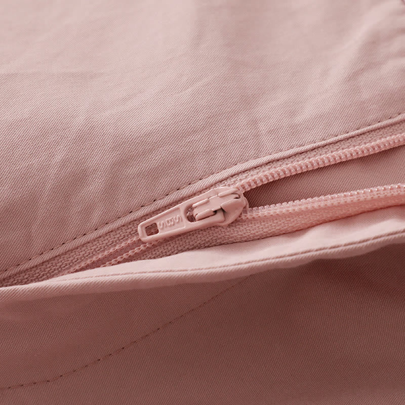 Casual Plain High Waist Women's Polyester 7-8 Length Wide Leg Pants With Pockets - Image 13