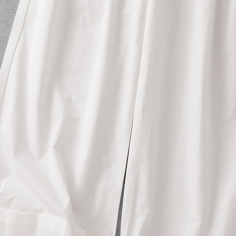 Casual Plain High Waist Women's Polyester 7-8 Length Wide Leg Pants With Pockets - Image 18