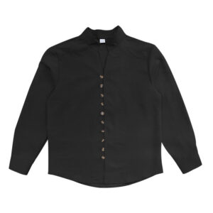 Solid Color Buttons Fall Long Sleeve Men's Shirt - Image 18