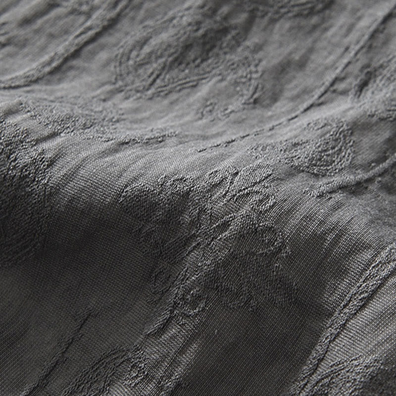 Summer Short Sleeve Buttons Men's Shirt With Two Pockets - Image 11