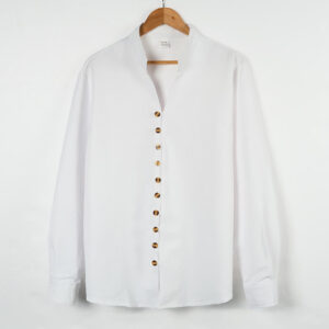 Solid Color Buttons Fall Long Sleeve Men's Shirt - Image 7