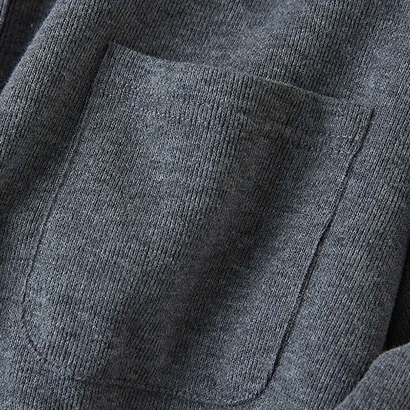 Plain Buttons Women's Cotton Hooded Jacket With Pockets - Image 5