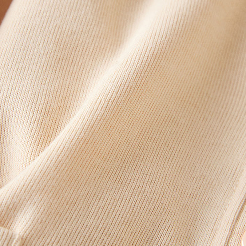 Plain Buttons Women's Cotton Hooded Jacket With Pockets - Image 14