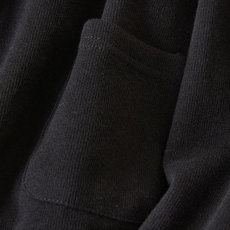 Plain Buttons Women's Cotton Hooded Jacket With Pockets - Image 29