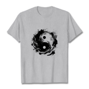 Ink Yin Yang Pattern Balance Design Tee T-shirt - Image 20