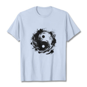 Ink Yin Yang Pattern Balance Design Tee T-shirt - Image 19