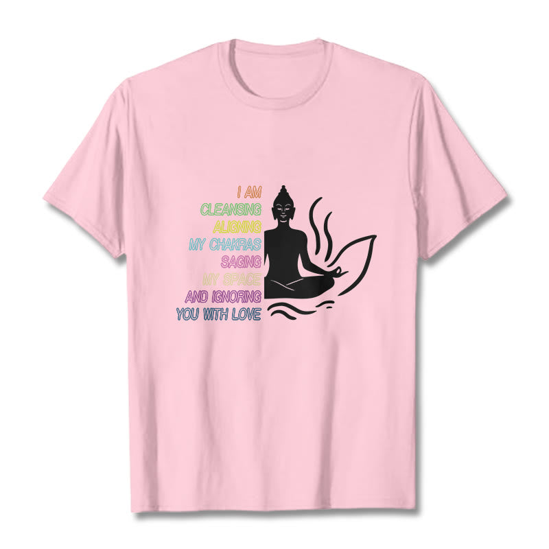 Buddha Lotus Flower Meditation Design Tee T-shirt - Image 13
