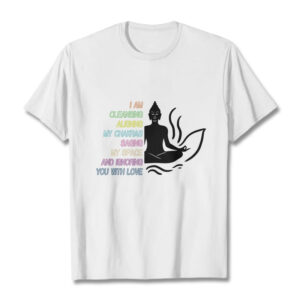 Buddha Lotus Flower Meditation Design Tee T-shirt