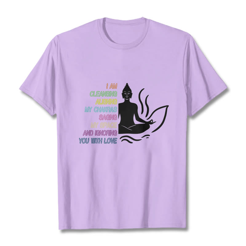 Buddha Lotus Flower Meditation Design Tee T-shirt - Image 17