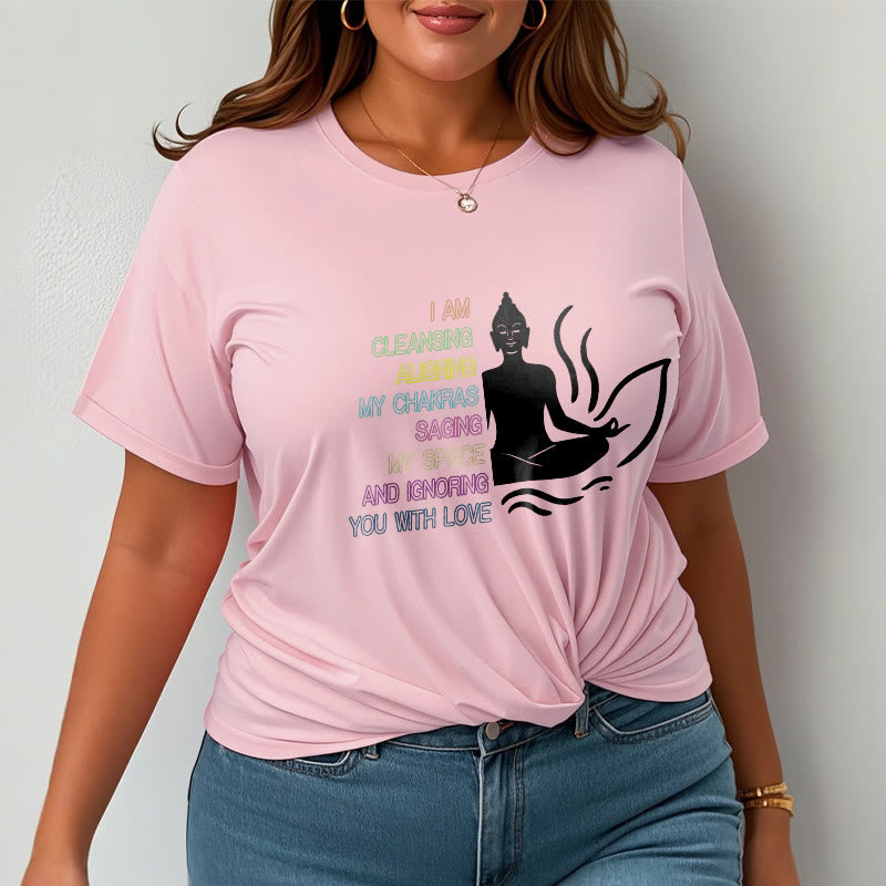 Buddha Lotus Flower Meditation Design Tee T-shirt - Image 14