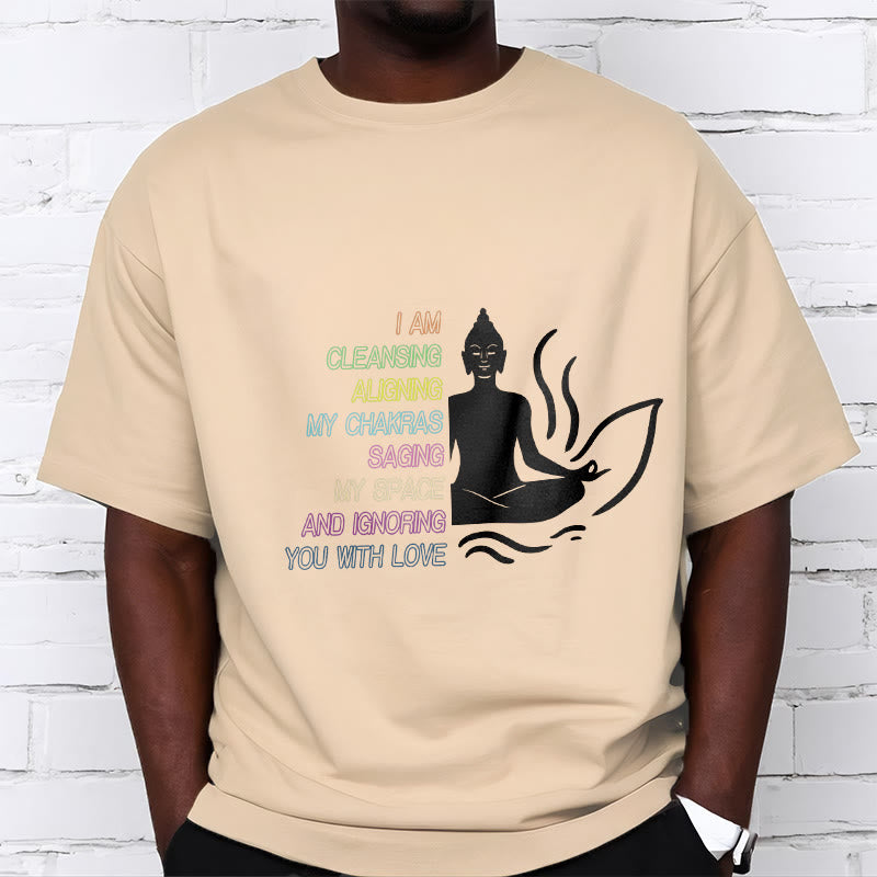 Buddha Lotus Flower Meditation Design Tee T-shirt - Image 10