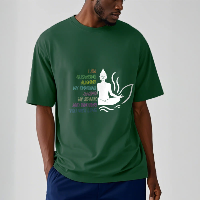 Buddha Lotus Flower Meditation Design Tee T-shirt - Image 12
