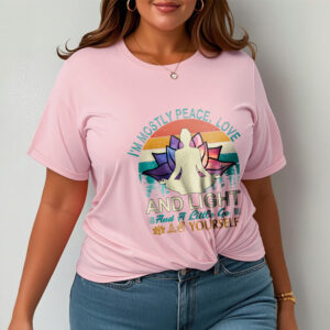 Vivid Lotus Flower Meditator Sunset Pattern Tee Cotton T-shirt - Image 14